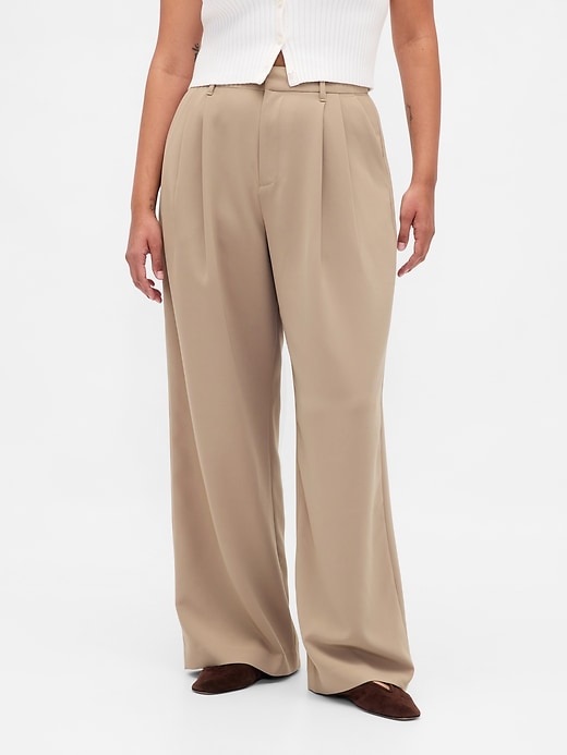 pantalon plissé taille haute curvy 365