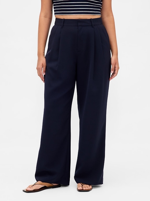 pantalon plissé taille haute curvy 365