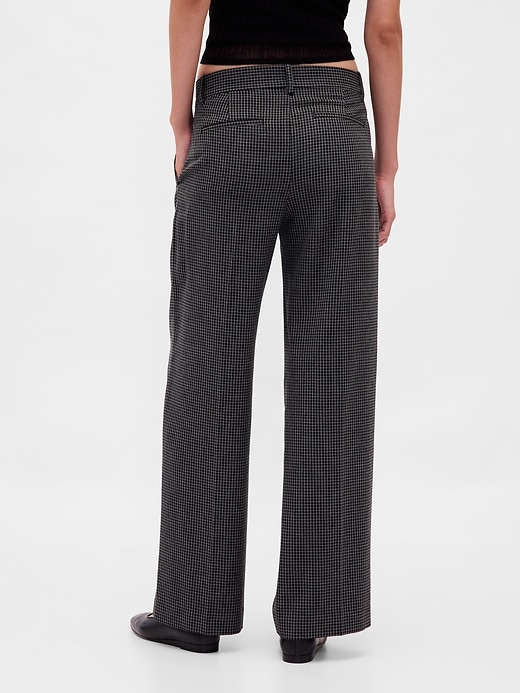pantalon plissé en sergé brossé taille basse 365