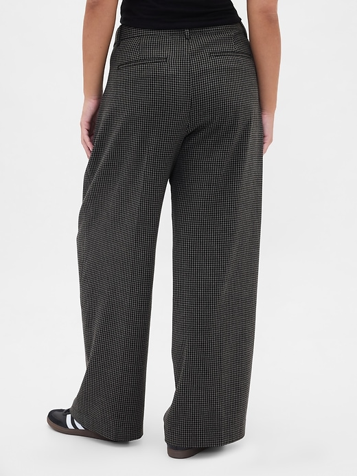 pantalon plissé en sergé brossé taille basse 365