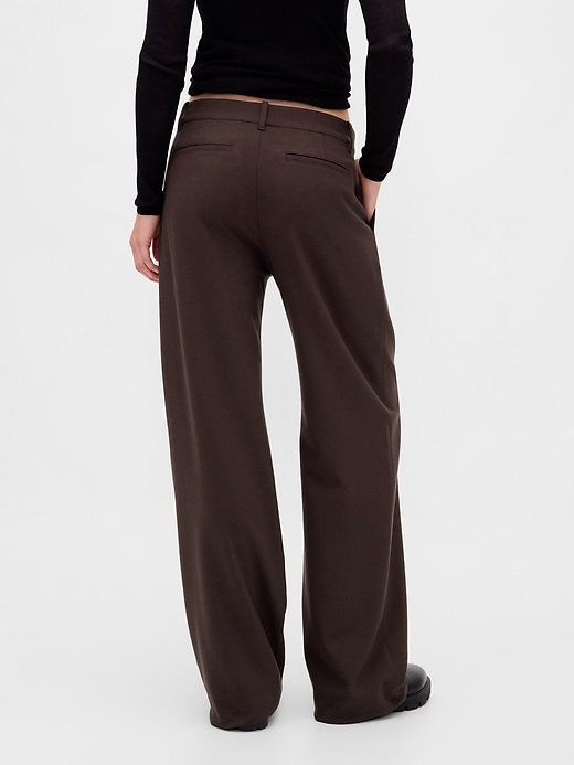 pantalon plissé en sergé brossé taille basse 365