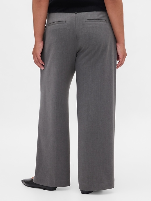 pantalon plissé en sergé brossé taille basse 365