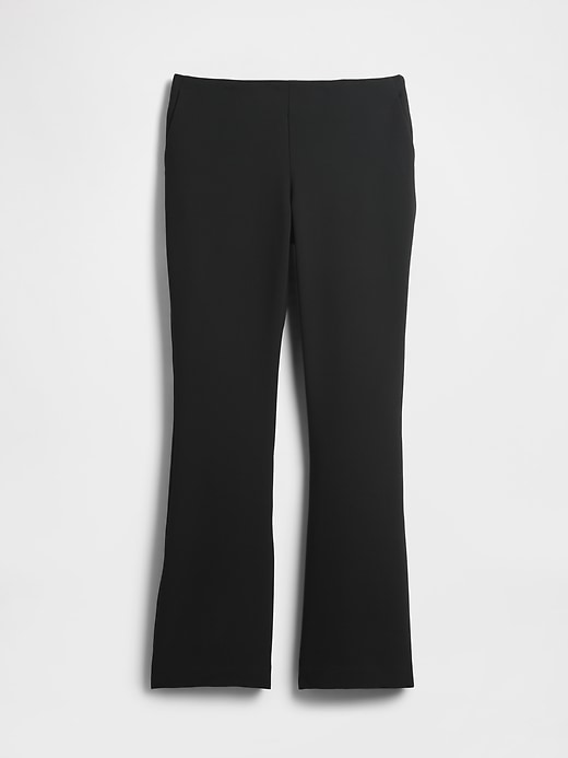 pantalon évasé en sergé taille basse