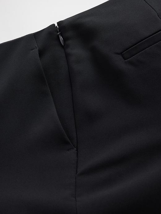 pantalon évasé en sergé taille basse