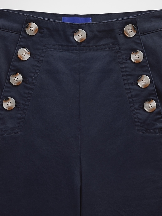 pantalon marin taille haute en sergé gapstudio