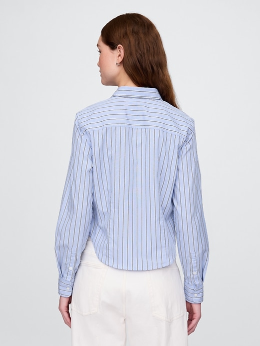 chemise courte ajustée en coton biologique