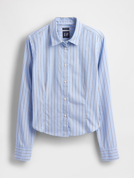 chemise courte ajustée en coton biologique