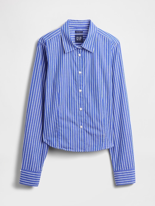 chemise courte ajustée en coton biologique