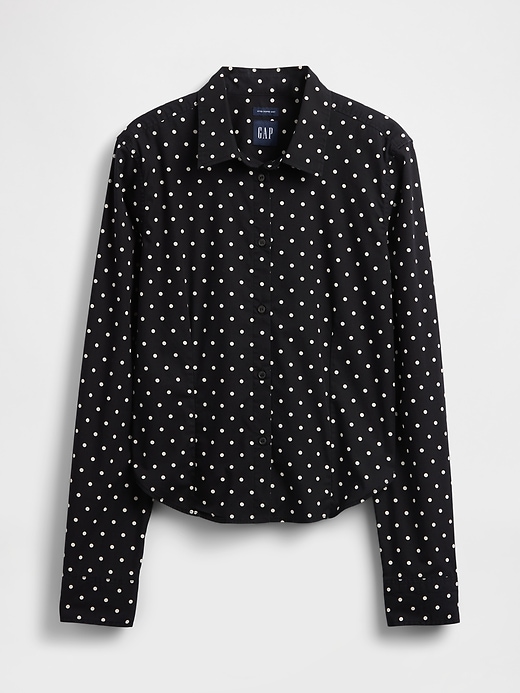 chemise courte ajustée en coton biologique