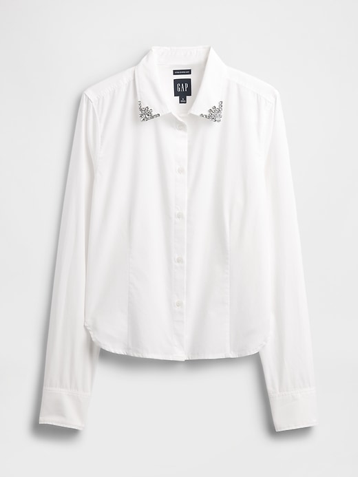chemise courte ajustée en coton biologique
