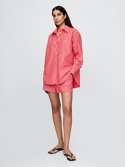 chemise grande taille en popeline de coton biologique
