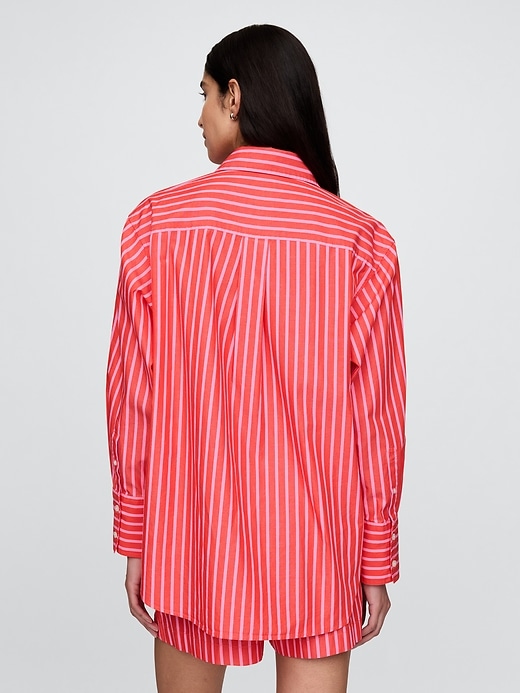 chemise grande taille en popeline de coton biologique
