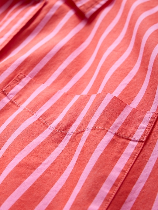 chemise grande taille en popeline de coton biologique