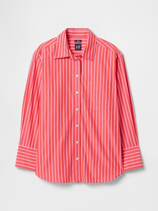 chemise grande taille en popeline de coton biologique