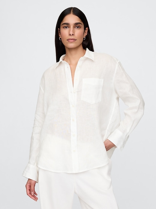 chemise oversize 100 lin