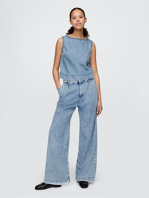 débardeur en denim ultra-doux