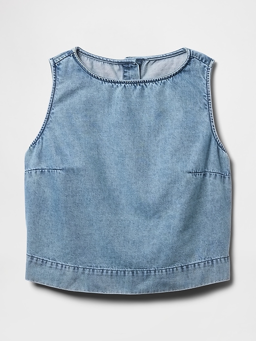 débardeur en denim ultra-doux
