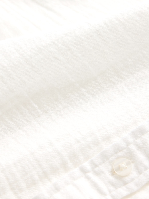 chemise boutonnée en gaze de coton