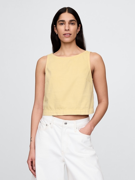 débardeur en denim ultra-doux