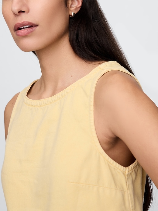 débardeur en denim ultra-doux