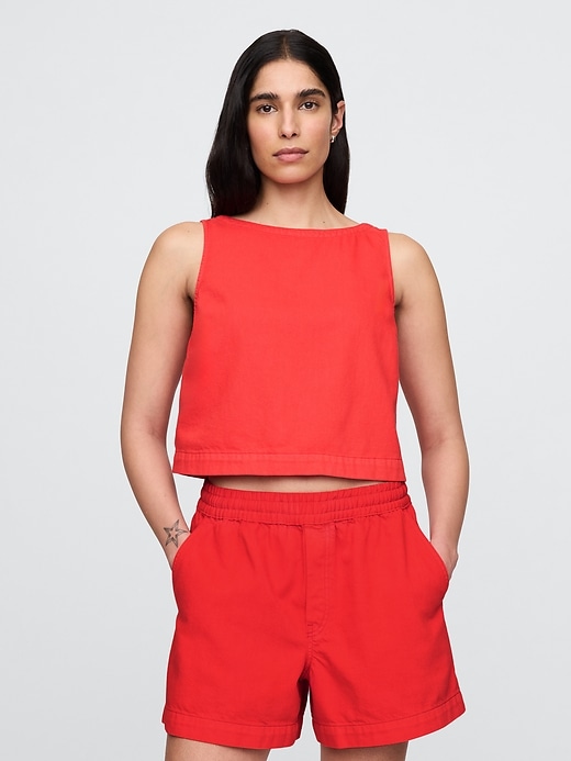 débardeur en denim ultra-doux