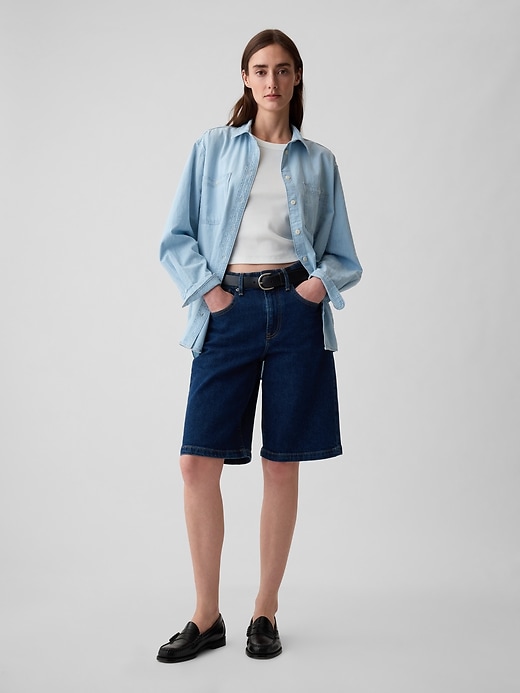 chemise en jean ample