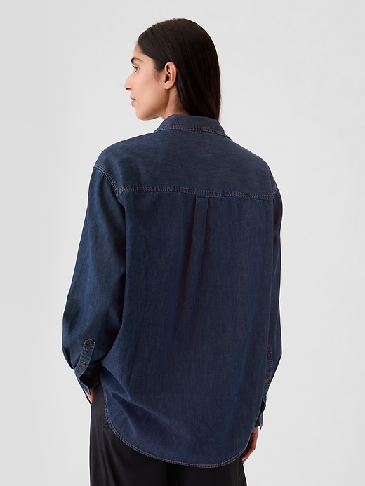 chemise en jean ample