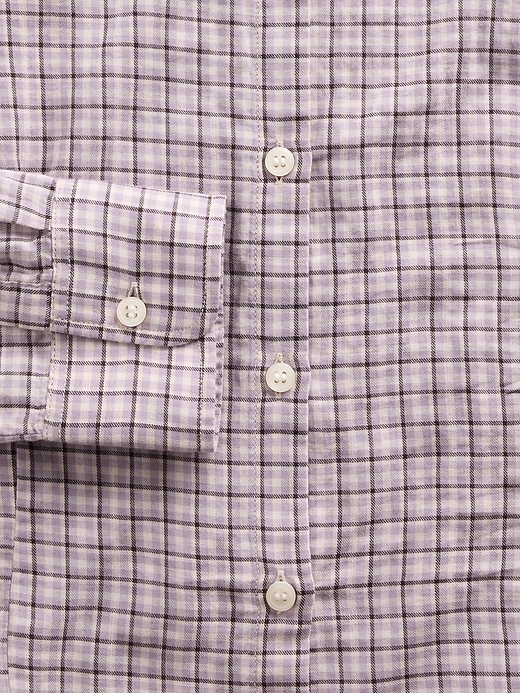 chemise à carreaux en flanelle cintrée