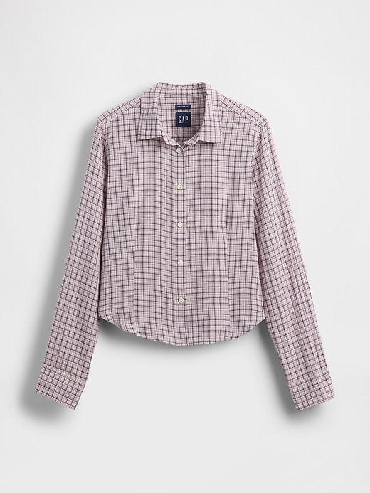 chemise à carreaux en flanelle cintrée