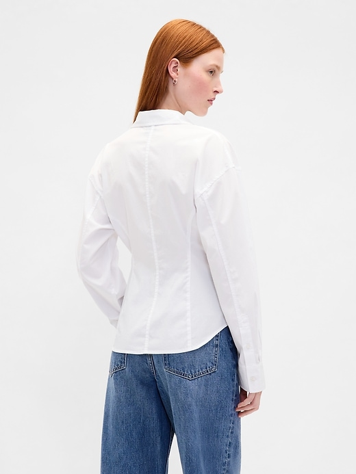 chemise classique dolman en popeline de coton biologique