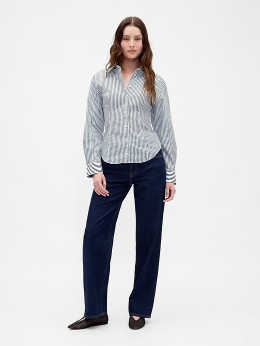chemise classique dolman en popeline de coton biologique