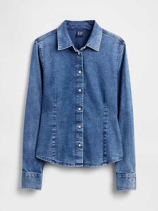 chemise en jean cintrée