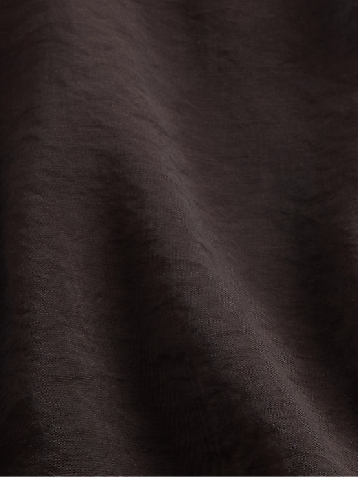 chemise courte transparente à ourlet droit