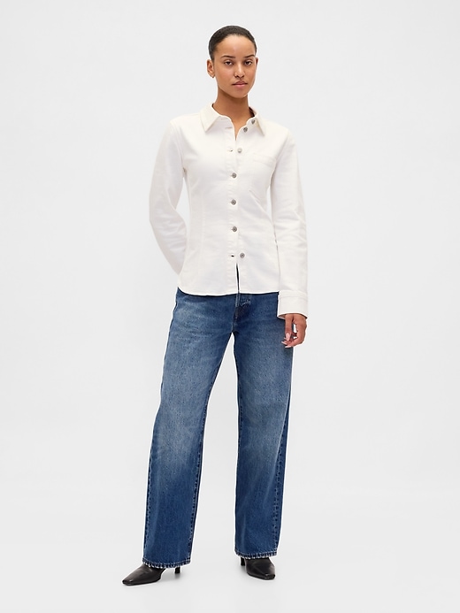 chemise en jean cintrée