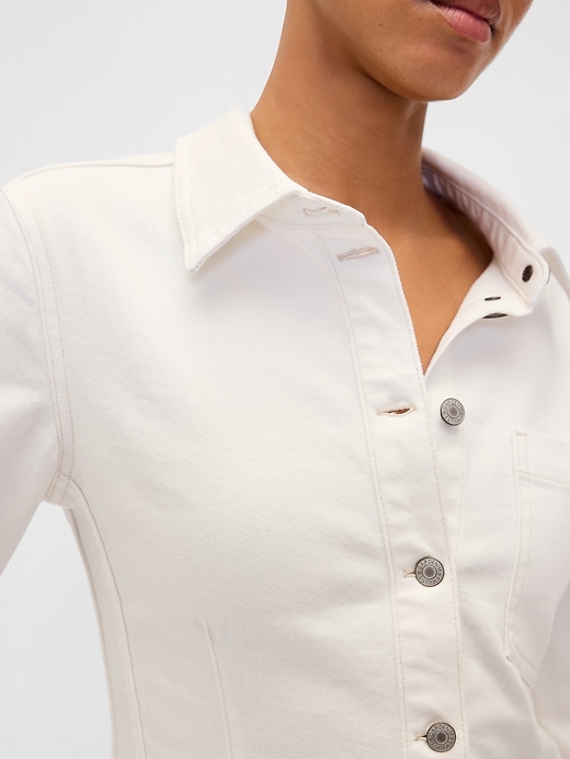 chemise en jean cintrée