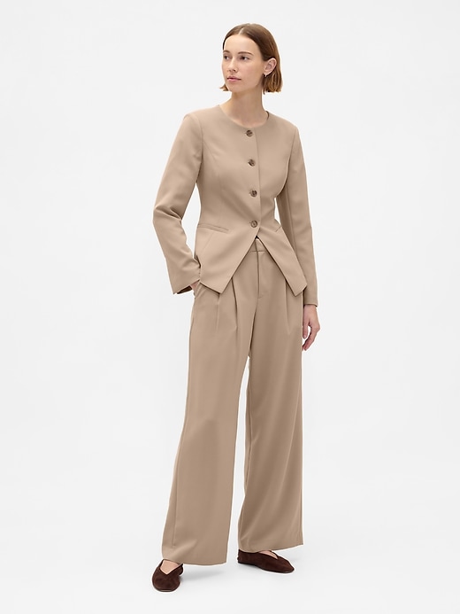 blazer sans col