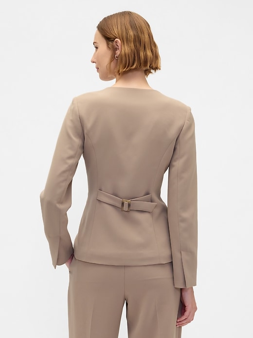 blazer sans col