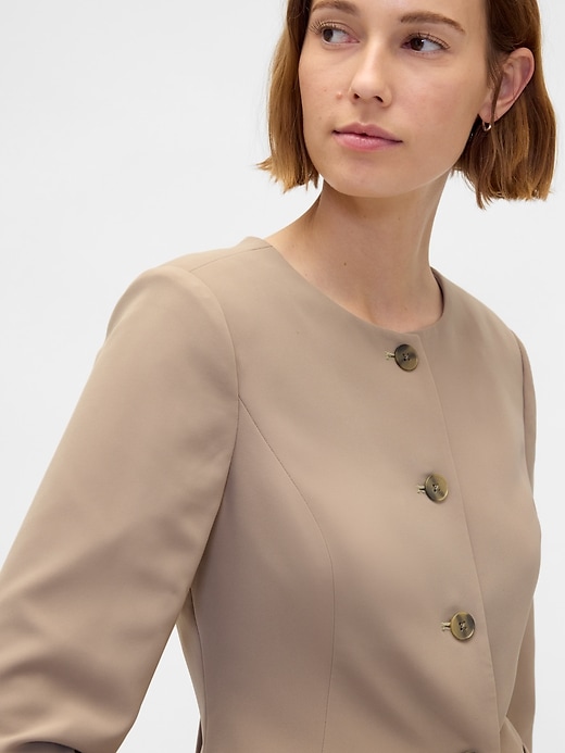 blazer sans col