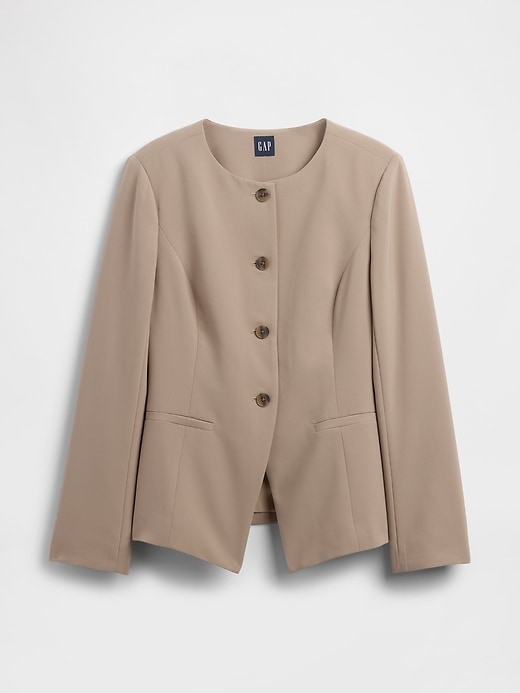 blazer sans col