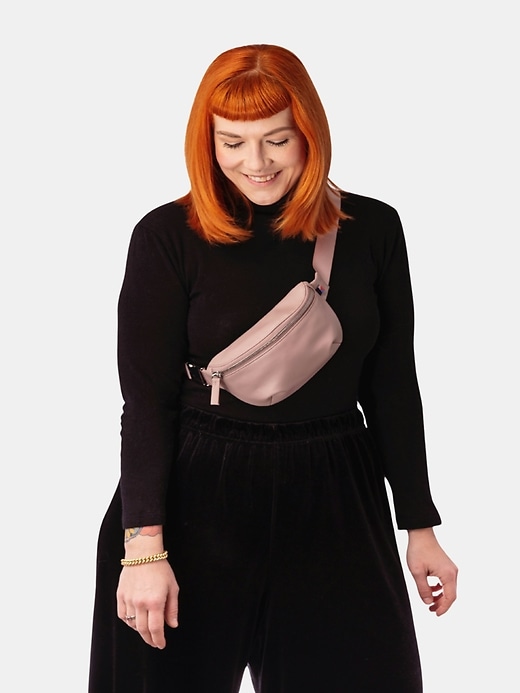 kibou mini sac ceinture portefeuille en cuir végétalien