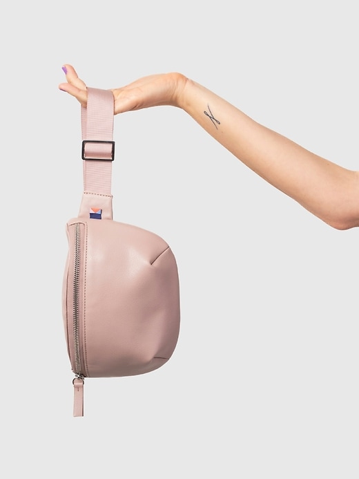 kibou mini sac ceinture portefeuille en cuir végétalien