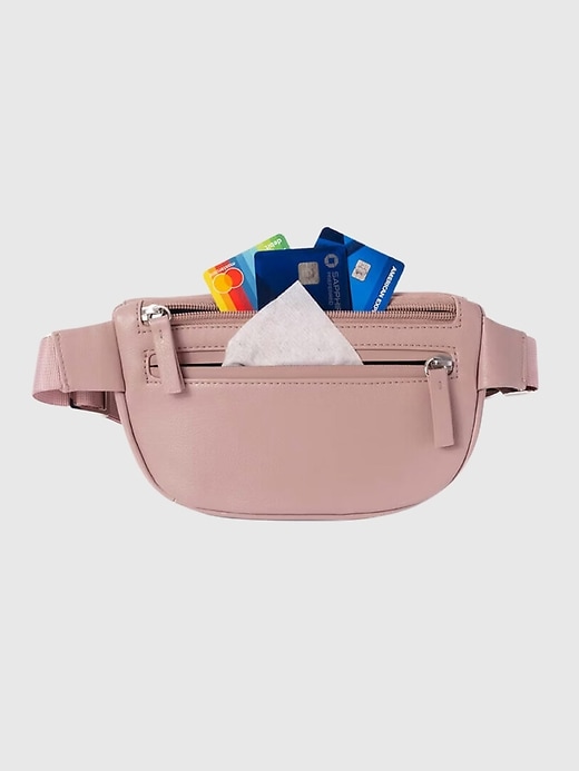 kibou mini sac ceinture portefeuille en cuir végétalien