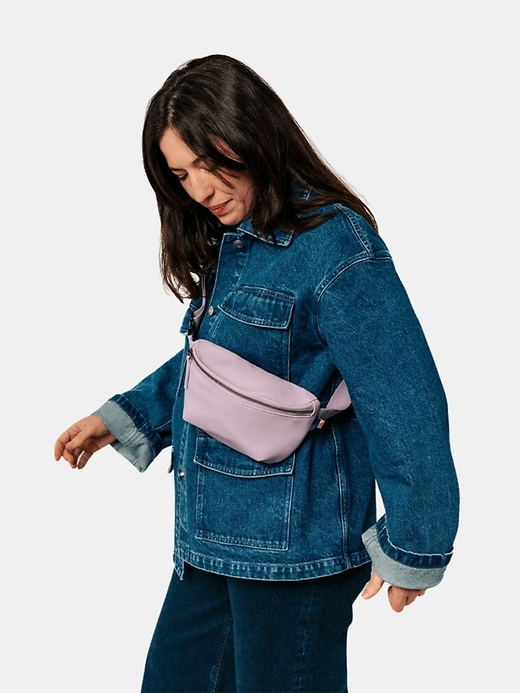 kibou mini sac ceinture portefeuille en cuir végétalien