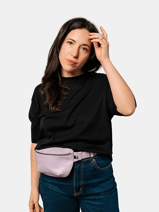 kibou mini sac ceinture portefeuille en cuir végétalien
