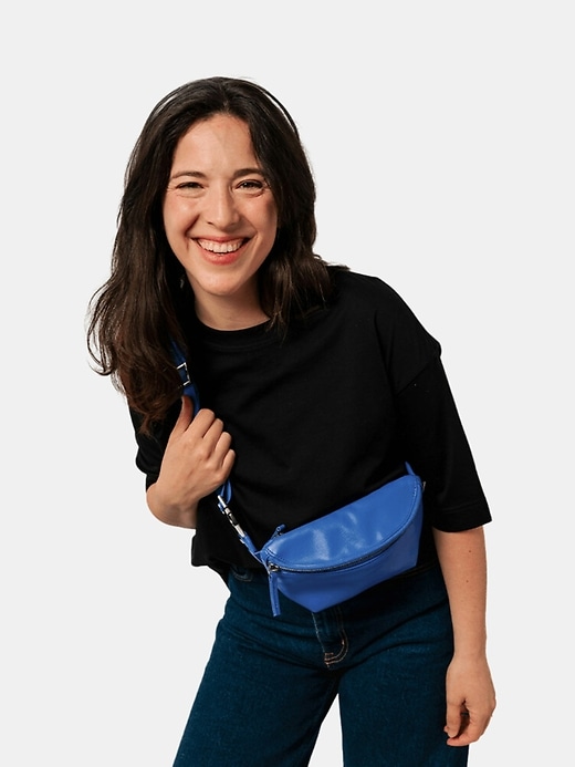 kibou mini sac ceinture portefeuille en cuir végétalien