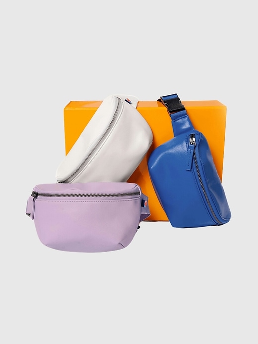 kibou mini sac ceinture portefeuille en cuir végétalien