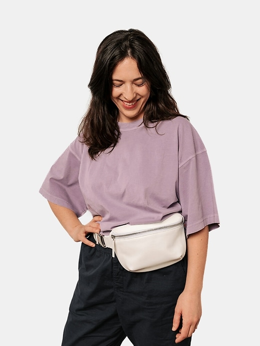 kibou mini sac ceinture portefeuille en cuir végétalien
