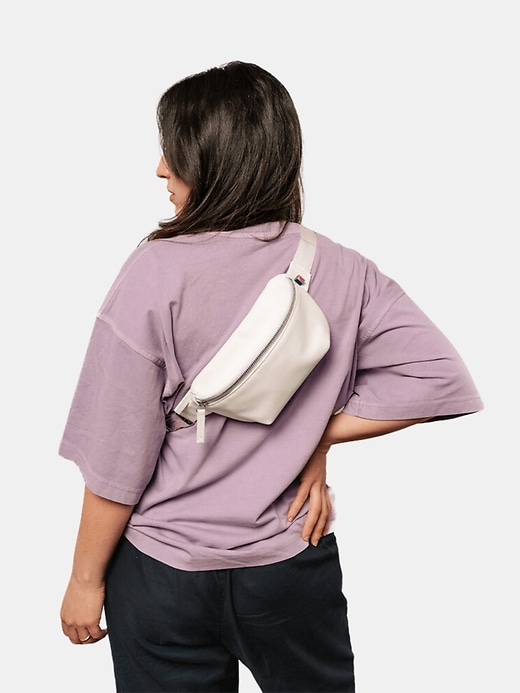 kibou mini sac ceinture portefeuille en cuir végétalien