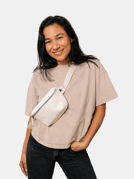 kibou mini sac ceinture portefeuille en cuir végétalien