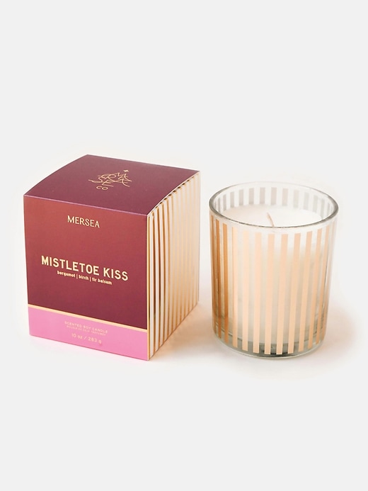 bougie de noël mersea mistletoe kiss en coffret